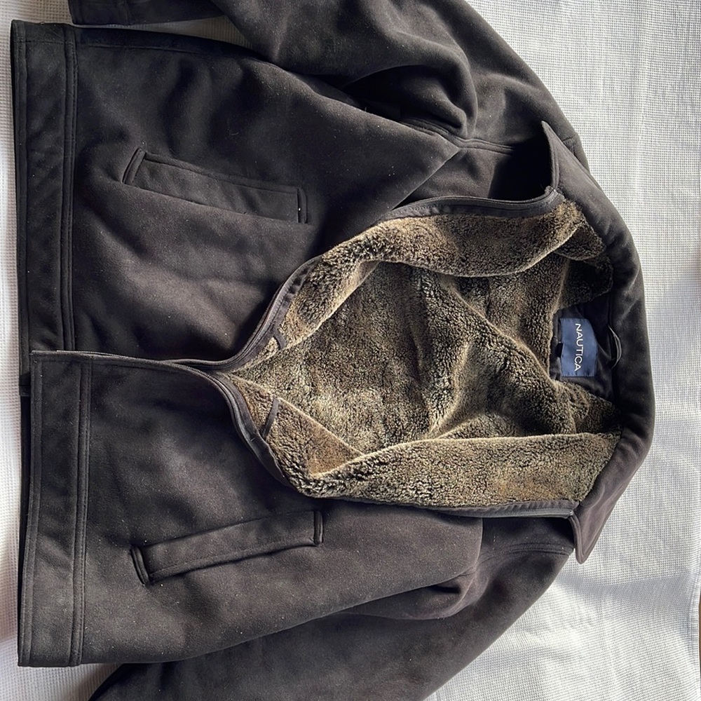 Black suede jacket Nautica